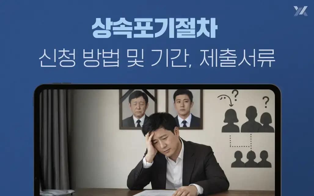 상속포기절차 신청 방법 및 기간, 제출서류